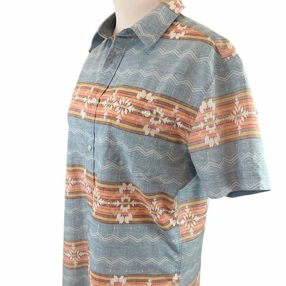 Carbon slim fit southwestern print button down - Picture 2 of 7